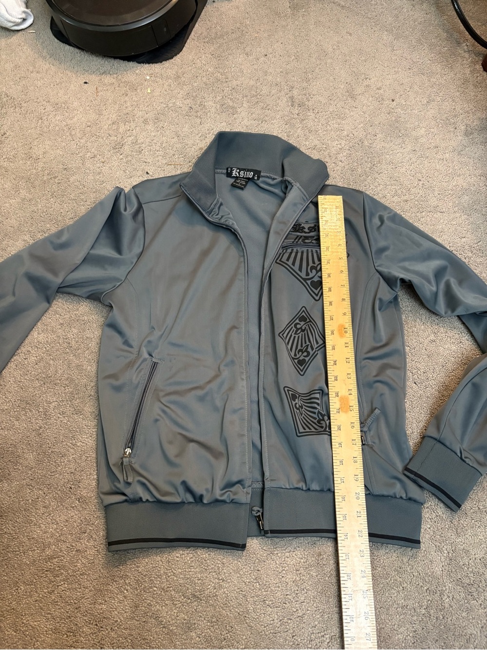 Ksino Gray Active Jacket with Subtle Texture